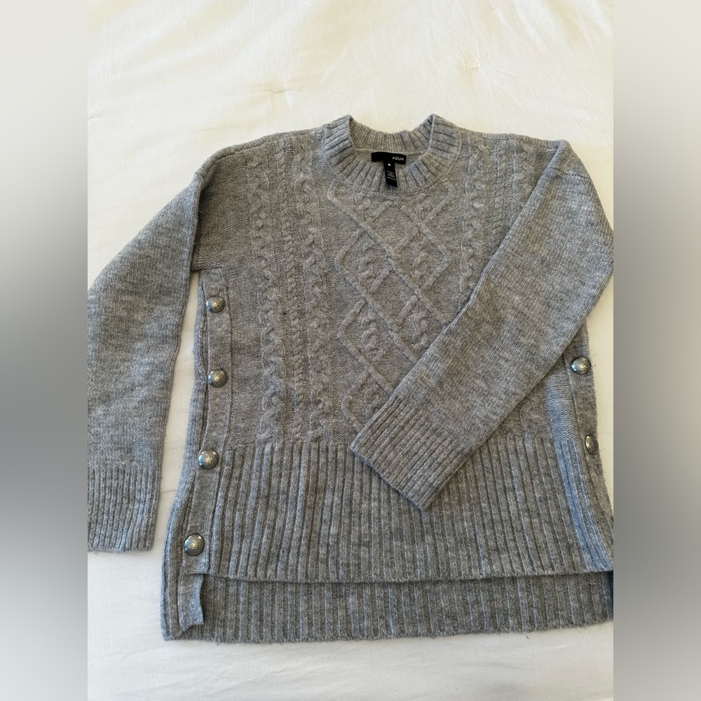 AQUA Cable Knit Sweater